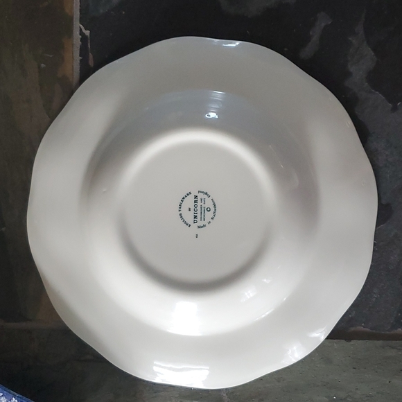 2 Unicorn China Stafforshire England Blue Bowls - Picture 5 of 9